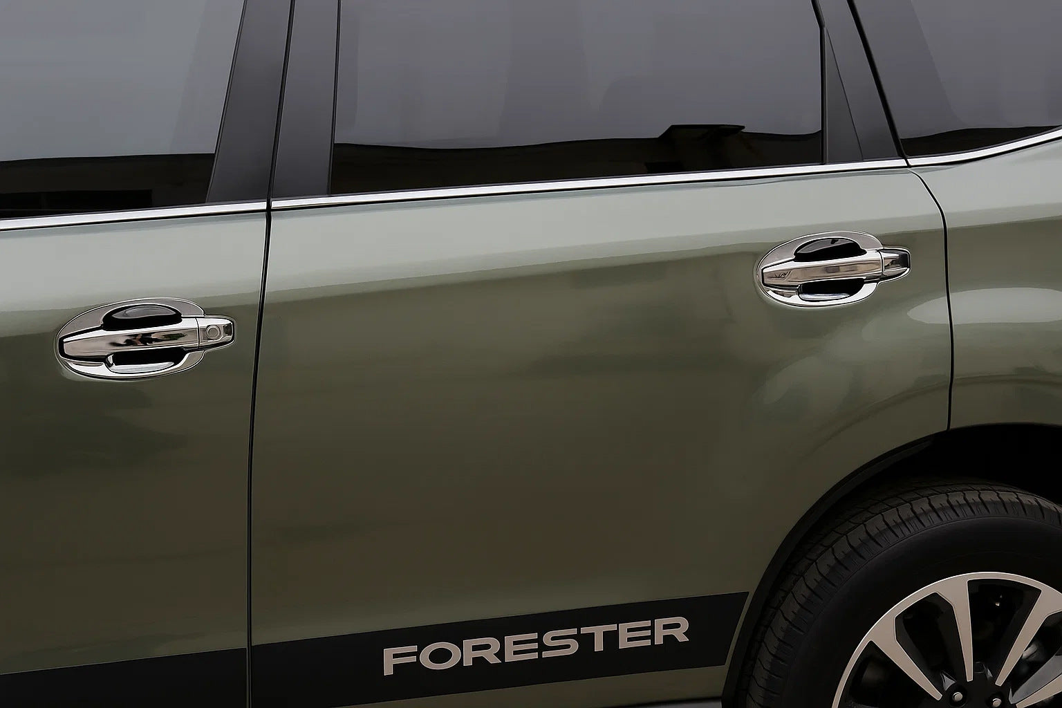 Chrome Handle Bowl Covers Libao (4 pcs, plastic) for Subaru Forester 2013-2018 - image 1