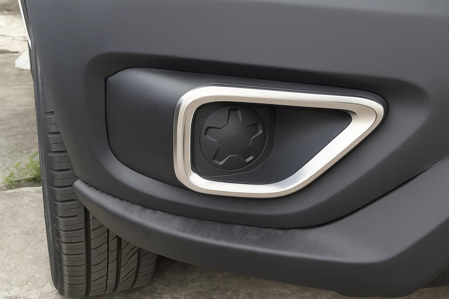 Fog Light Trims 2015↗︎ (2 pcs, stainless steel) for Fiat Doblo II 2010-2022 - image 2