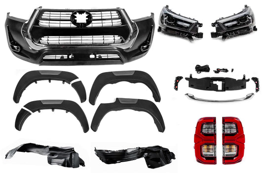 Full Facelift Kit to 2022 Look (for 2015-2020) for Toyota Hilux 2015- - image 2