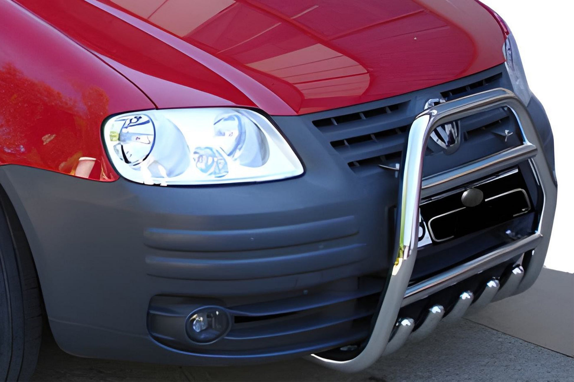 Bull Bar QT007 (Stainless Steel) for Volkswagen Caddy 2004-2010 - image 1