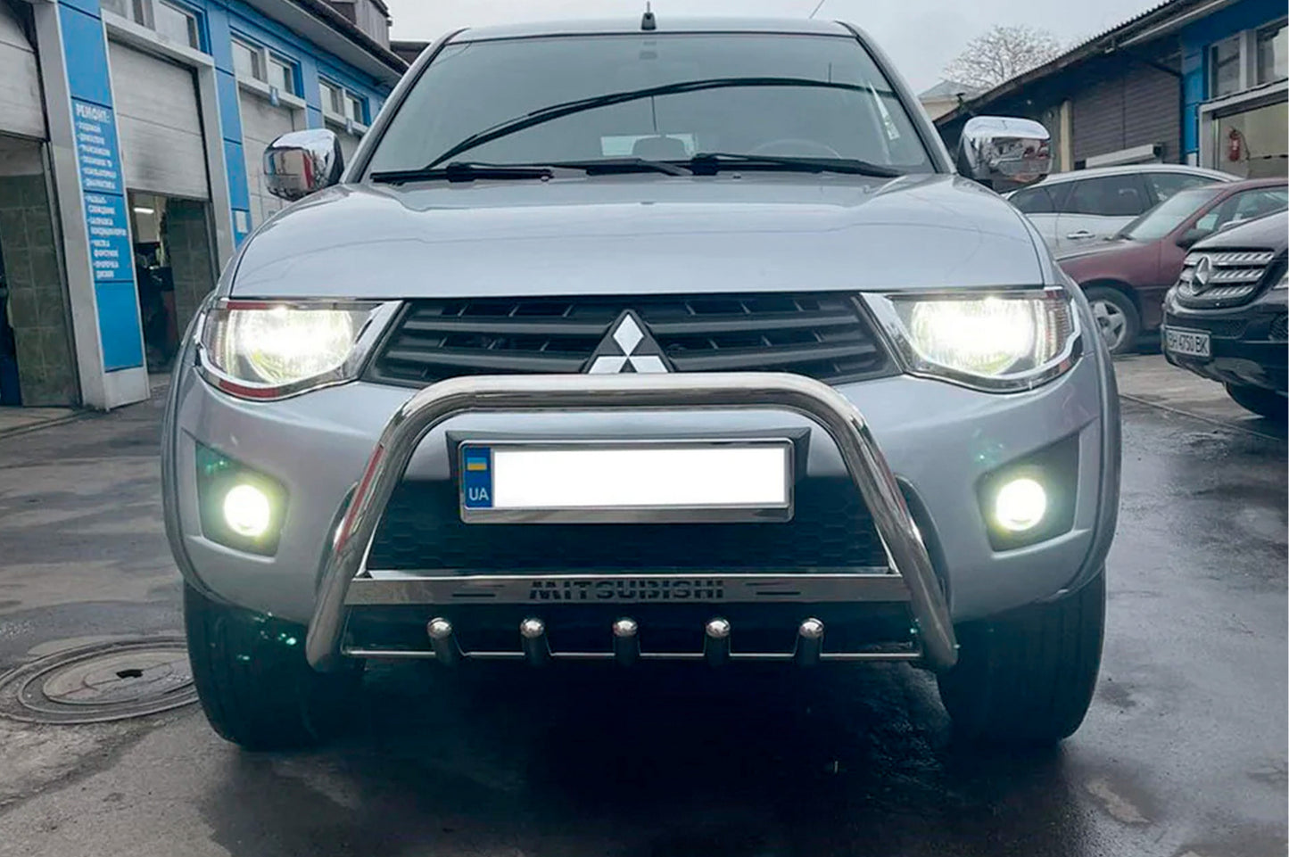 Bull Bar WT004 Stainless Steel for Mitsubishi L200 2006-2015 - image 1