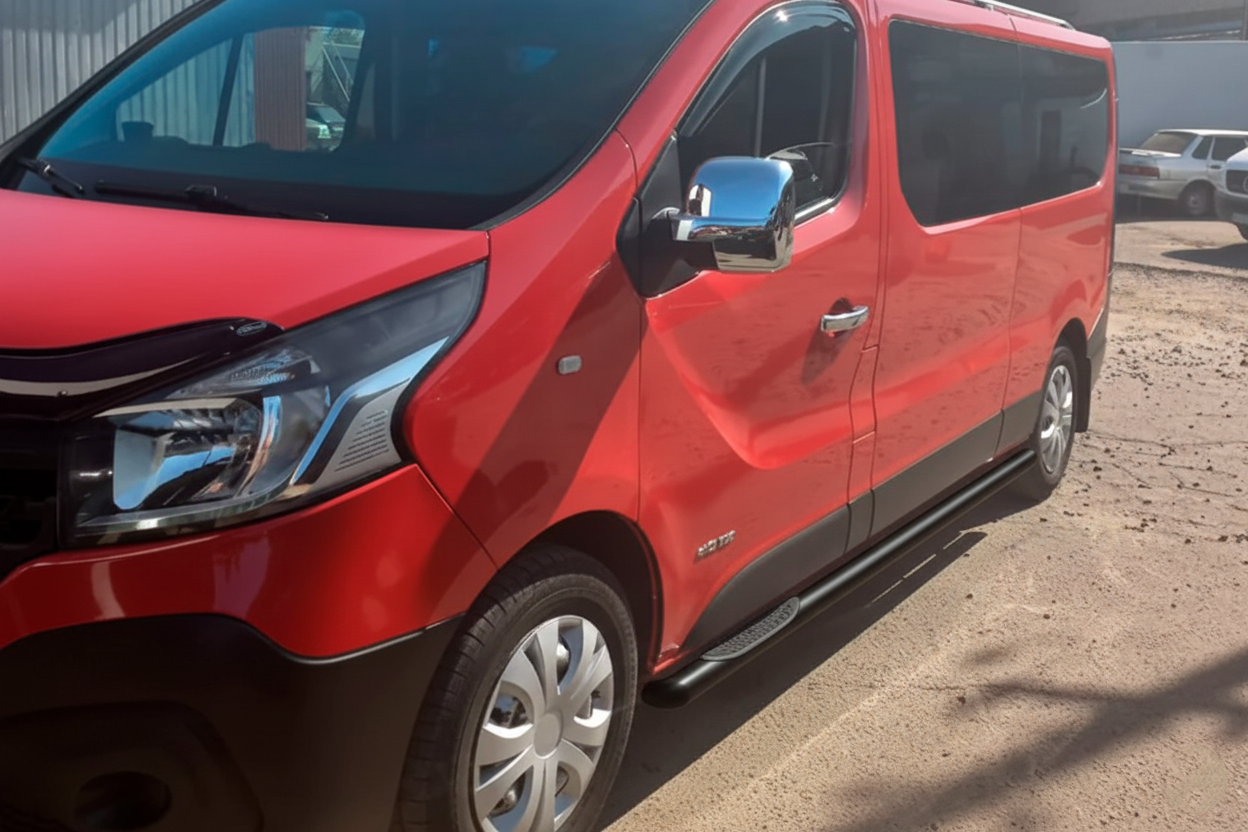 Side Bars BB002 Black (2 pcs, Stainless Steel) for Opel Vivaro 2015-2019 - image 5