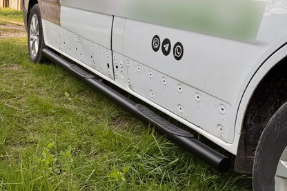 Side Bars BB002 Black (2 pcs, Stainless Steel) for Renault Trafic 2001-2015 - image 7