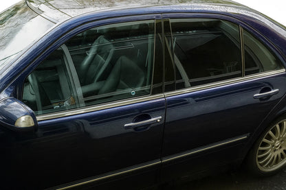 Window lower trim stainless steel (4 pcs) for Mercedes E-сlass W210 1995-2002 - image 1