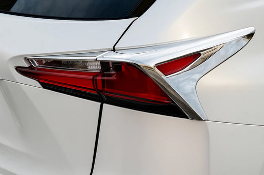 Chrome Tail Light Covers (2 pcs, ABS) for Lexus NX 2014-2021 - image 1