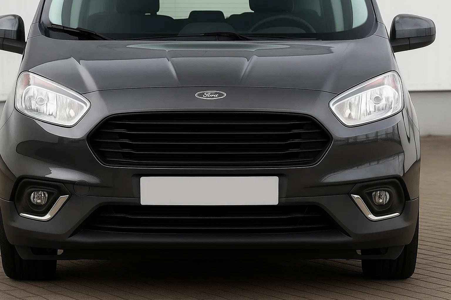 Fog light covers (2018↗, 2 pcs, stainless steel) for Ford Courier 2014-2023 - image 1