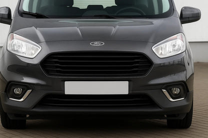 Fog light covers (2018↗, 2 pcs, stainless steel) for Ford Courier 2014-2023 - image 1