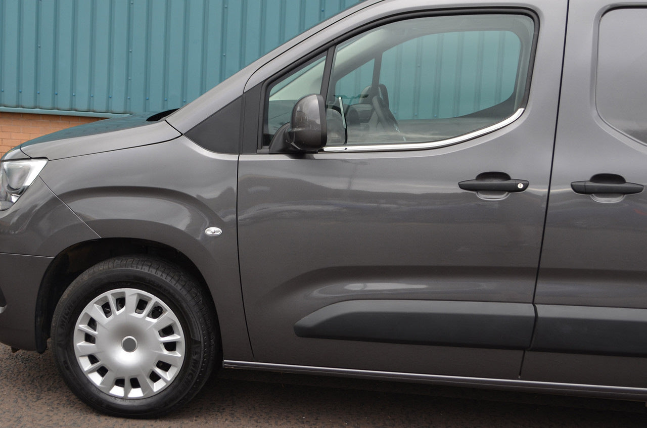 Window Trim Omsa Line (2 pcs, Stainless Steel) for Toyota Proace City 2016- - image 4
