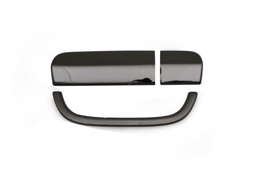 Rear Door Handle Cover Black Chrome (Stainless Steel) for Mercedes Vito W639 2004-2014 - image 1