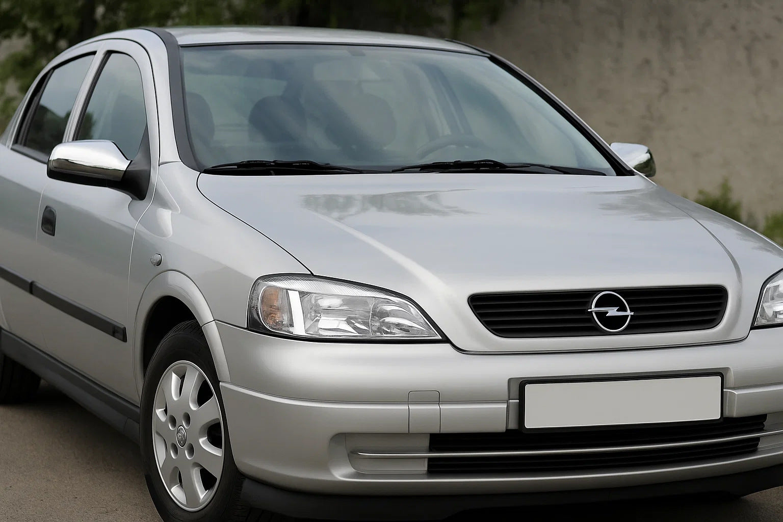 Mirror Covers (2 pcs, Stainless Steel) for Opel Astra G classic 1998-2012 - image 1