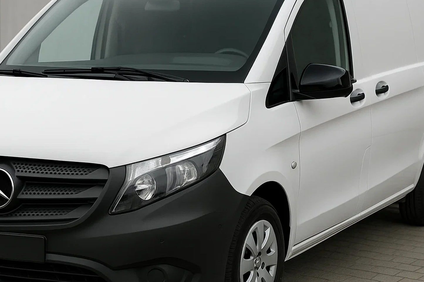 Black Mirror Covers (Stainless Steel) for Mercedes Vito/V-class W447 2014- - image 1