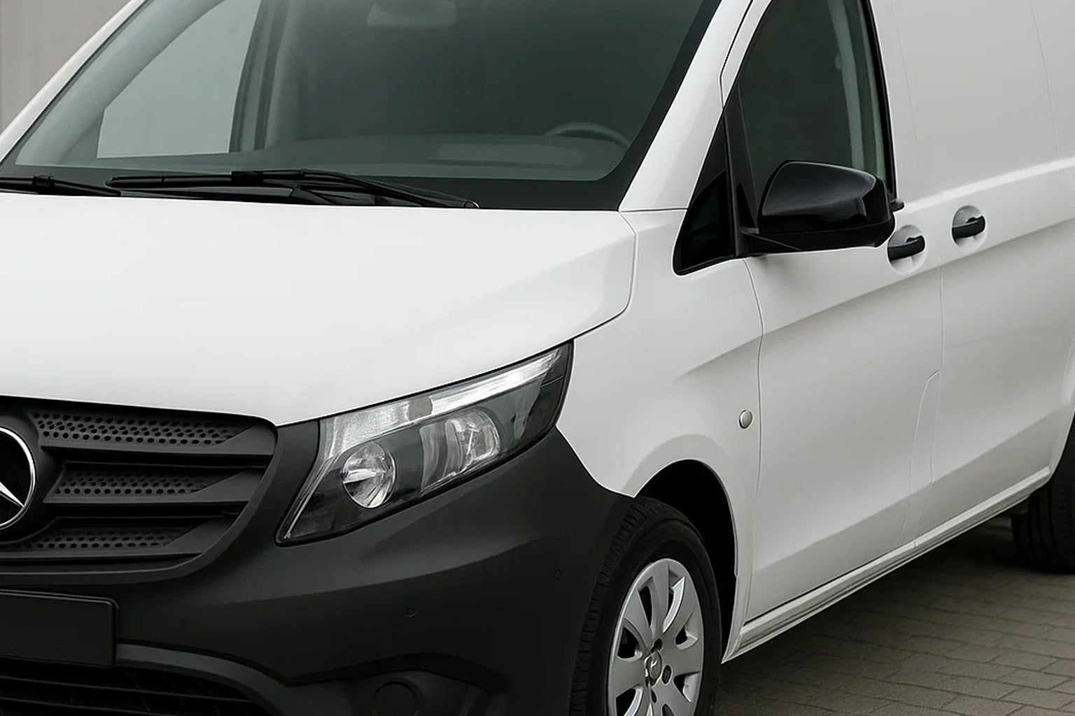Black Mirror Covers (Stainless Steel) for Mercedes Vito/V-class W447 2014- - image 1