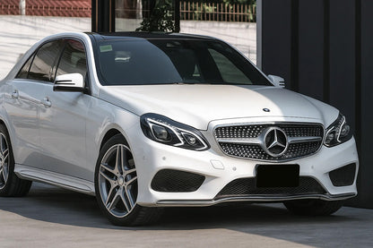 Front Grille Diamond Silver (for Avantgarde and AMG-Line, 2013-2016) for Mercedes E-сlass W212 2009-2016 - image 5