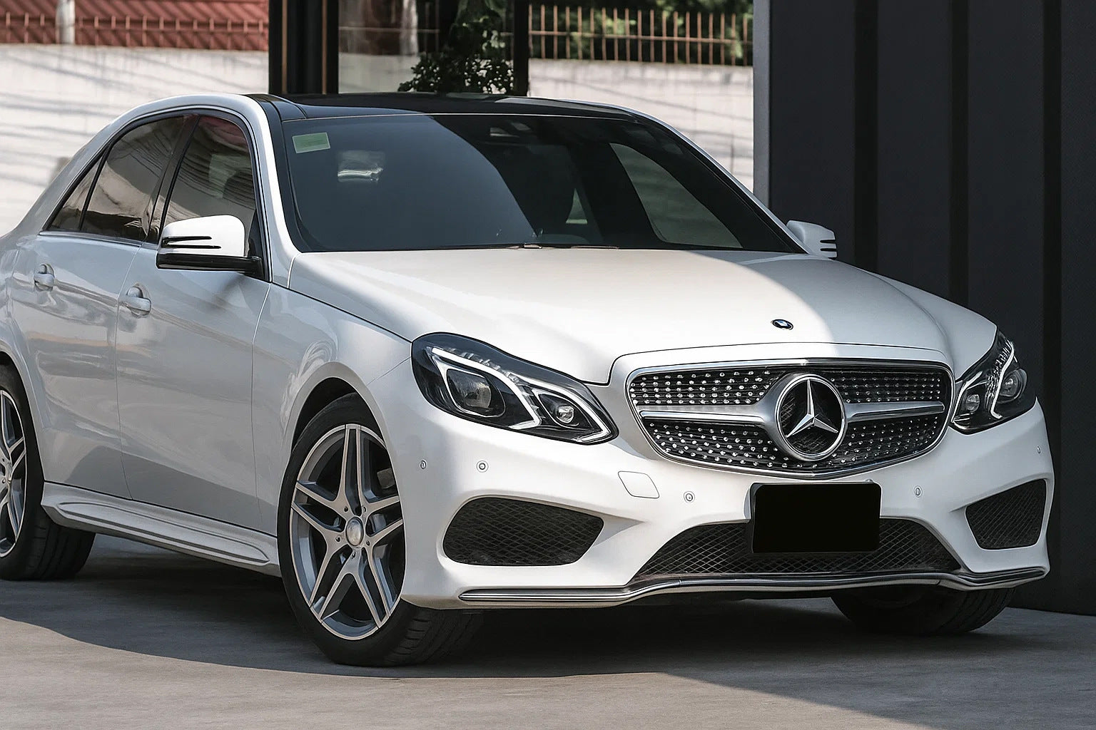 Front Grille Diamond Silver (for Avantgarde and AMG-Line, 2013-2016) for Mercedes E-сlass W212 2009-2016 - image 5