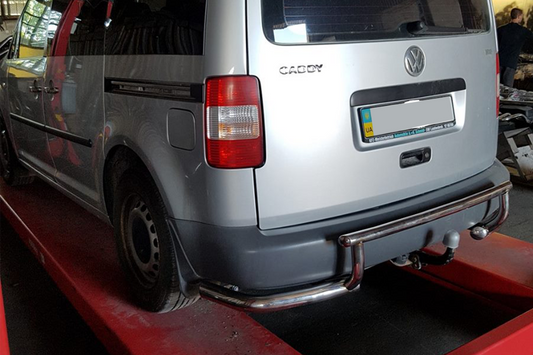 Rear Bar AK003-3 (2 pcs, stainless steel) for Volkswagen Caddy 2004-2010 - image 1