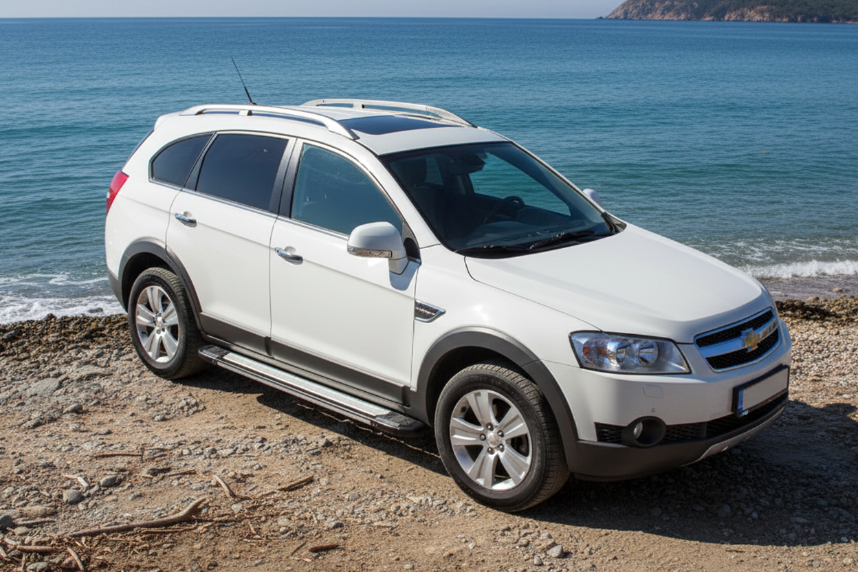 Side Steps Rainbow (2 pcs, Aluminum) for Chevrolet Captiva 2006-2019 - image 1