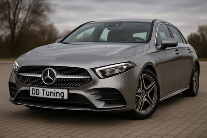 Front Grille Diamond Silver (for 2018-2022) for Mercedes A-сlass W177 2018- - image 1