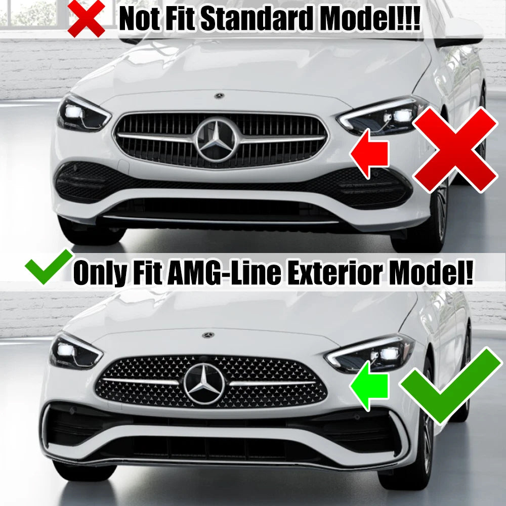 Front Grille GT Panamericana (for AMG-Line) for Mercedes C-class W206 2022- - image 7