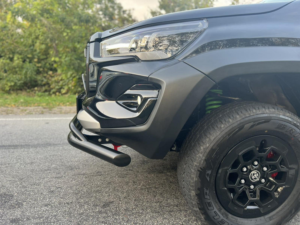 Double front bar Vegas (2015-2020, black, 76mm) for Toyota Hilux 2015- - image 6
