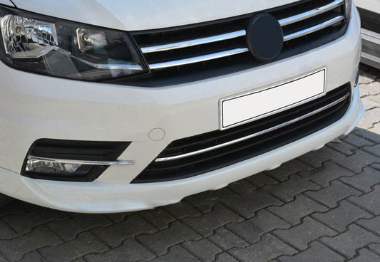 Bumper pads (3 pcs, stainless steel) for Volkswagen Caddy 2015-2020 - Reelken Auto