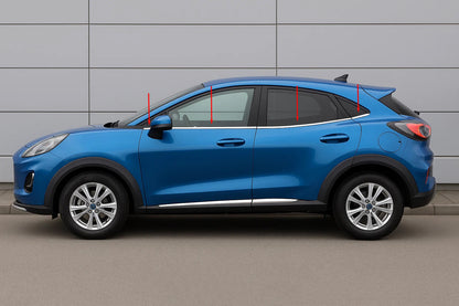 Window Lower Trim Stainless Steel (8 pcs) for Ford Puma 2019- - image 3