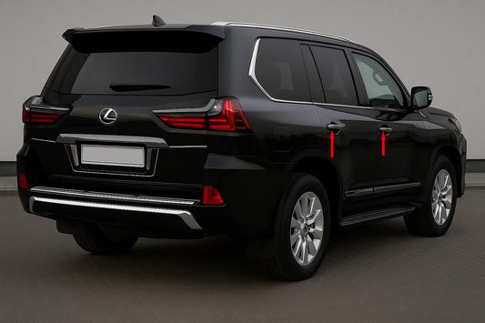 Chrome Door Handle Covers BlackEdition (for 2016+) for Lexus LX570/450d 2008-2022 - image 2