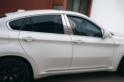 Full Window Trim Stainless Steel (10 pcs) for BMW X6 E-71 2008-2014 - image 1