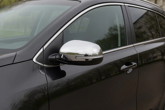 Mirror Covers (2 pcs, Stainless Steel) for Kia Sportage 2015-2021 - image 1