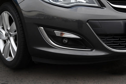 Fog light covers (2 pcs, stainless steel) for Opel Astra J 2009-2015 - image 1