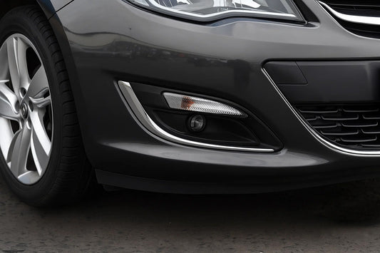 Fog light covers (2 pcs, stainless steel) for Opel Astra J 2009-2015 - image 1