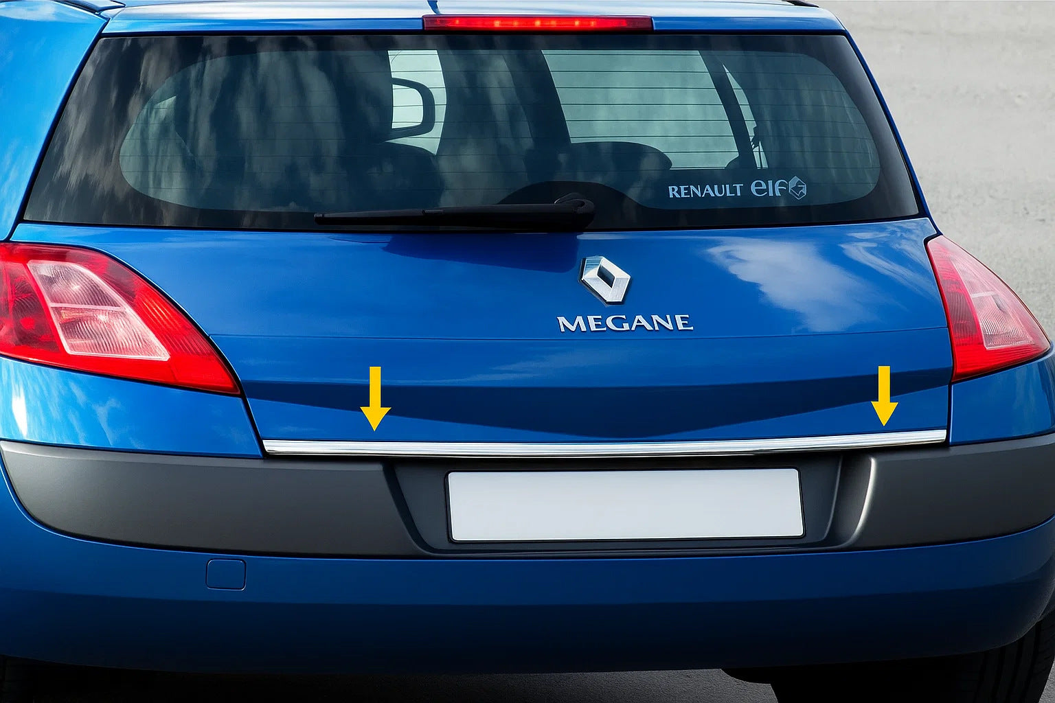 Trunk trim stainless steel for Renault Megane II 2004-2009 - image 2