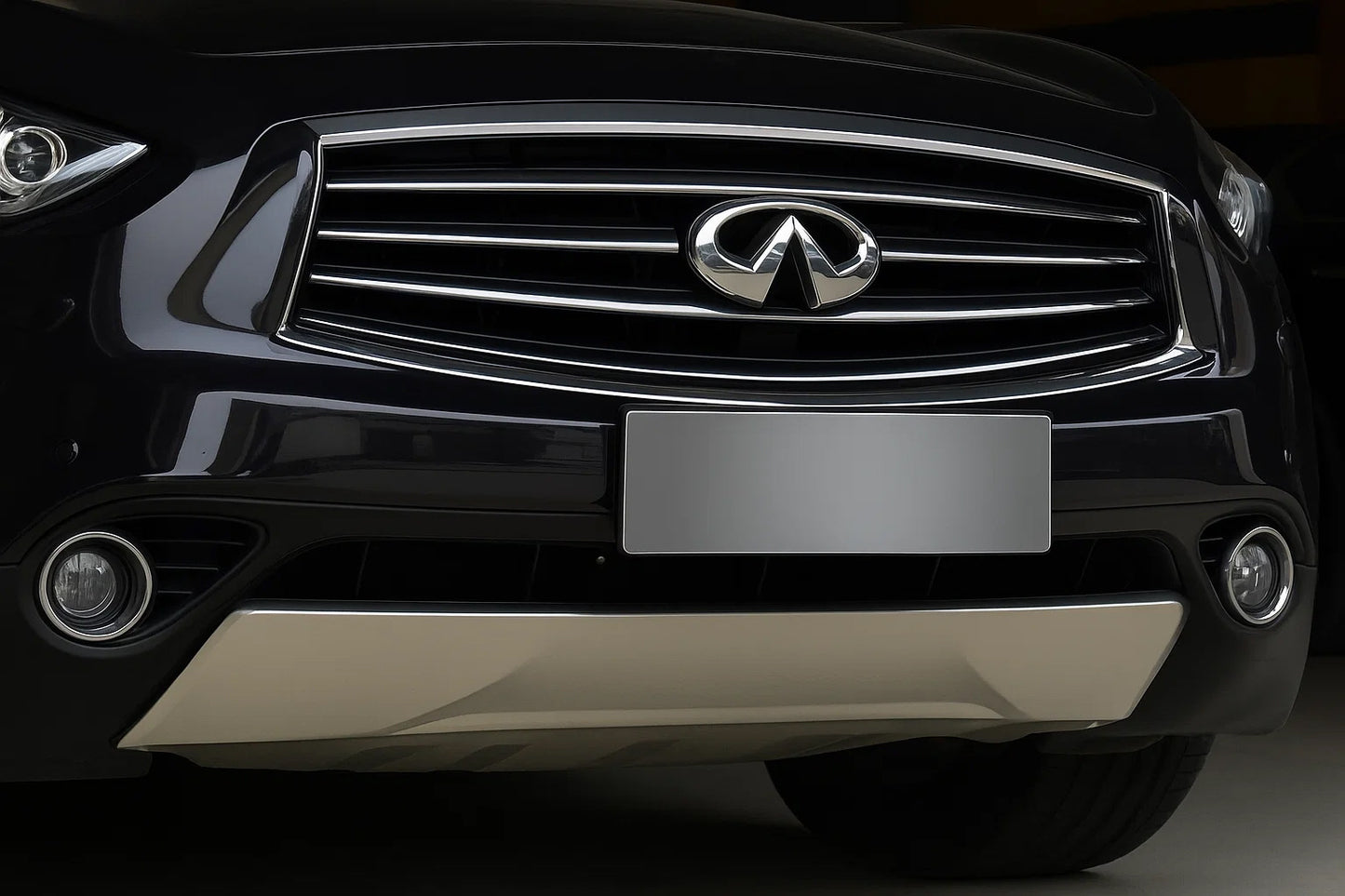 Front lip Libao (plastic) for Infiniti QX70 2013-2019 - image 1