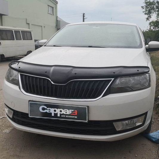 Hood deflector (EuroCap) for Skoda Rapid 2012-2019 - Reelken Auto