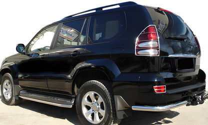 Rear Corner Bars AK003 (2 pcs, stainless steel) for Toyota Land Cruiser Prado 120 2002-2009 - image 1