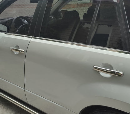 Chrome Door Handle Covers (5 pcs, Stainless Steel, without Sensor) for Suzuki Grand Vitara 2005-2017 - image 1