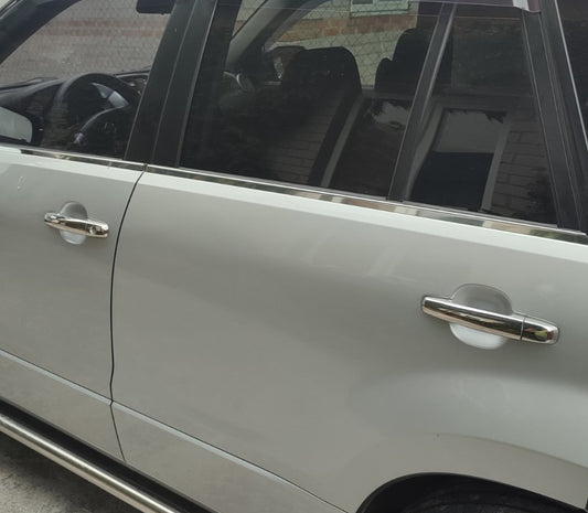 Chrome Door Handle Covers (5 pcs, Stainless Steel, without Sensor) for Suzuki Grand Vitara 2005-2017 - image 1