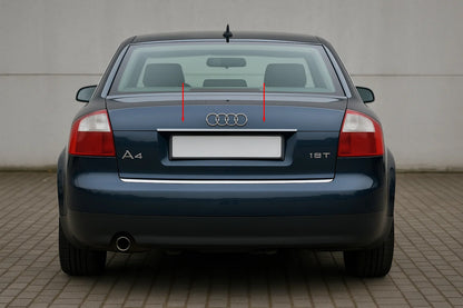 License plate trim (Carmos stainless steel) V-2 for Audi A4 B6 2000-2004 - image 1