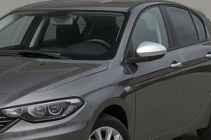 Chrome Mirror Covers (2 pcs, Stainless Steel) for Fiat Tipo 2016- - image 1
