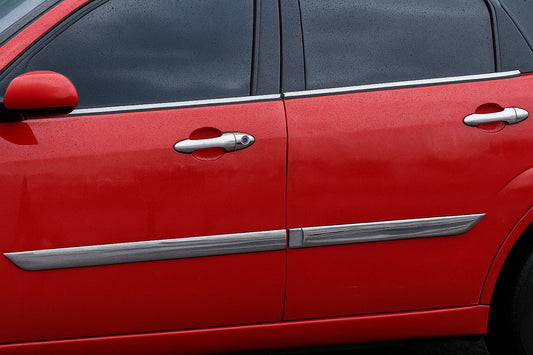 Chrome Door Handle Covers (4 pcs, Stainless Steel) for Ford Focus I 1998-2005 - image 1