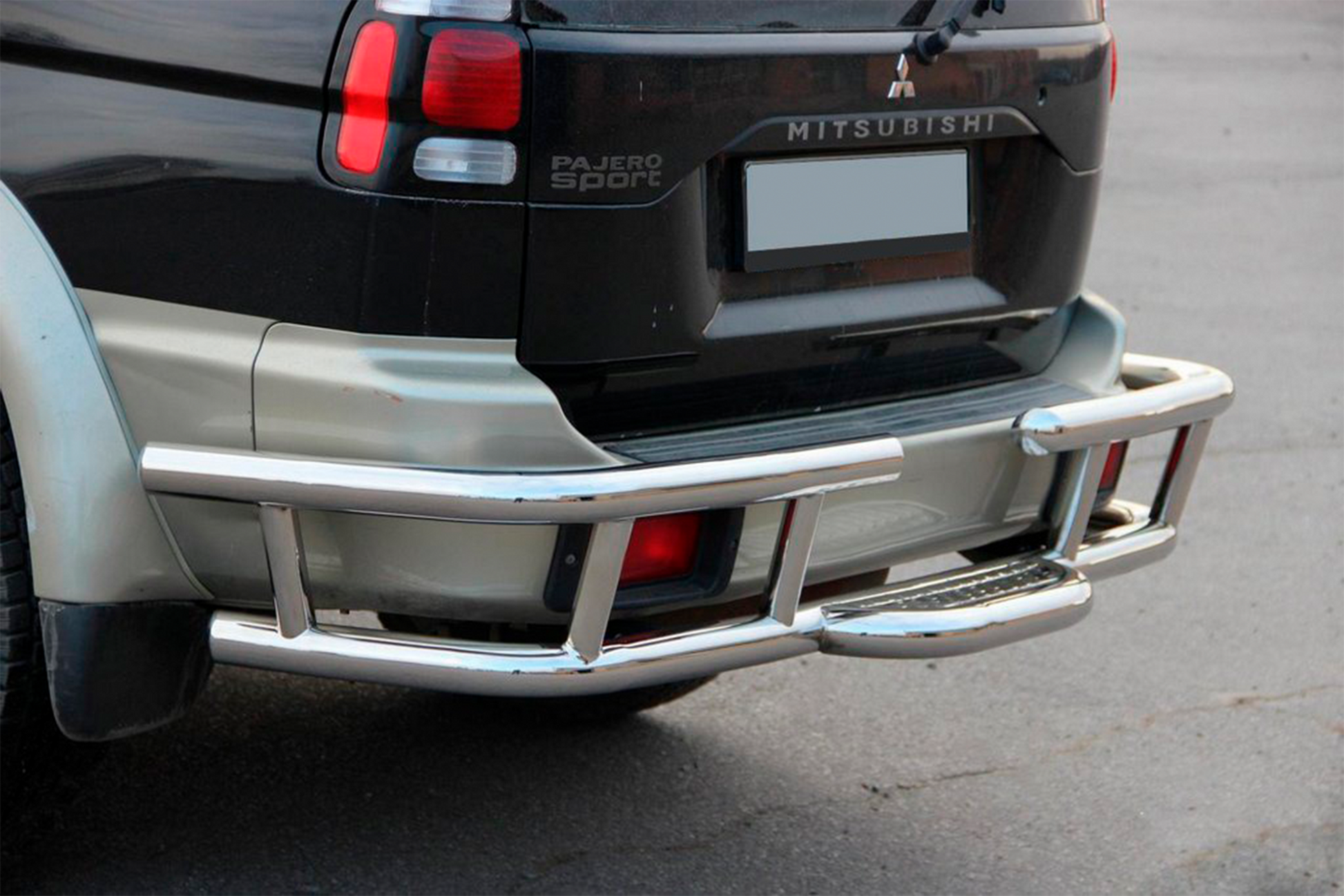 Rear Guard AK-Special (Stainless Steel) for Mitsubishi Pajero Sport 1996-2007 - image 5