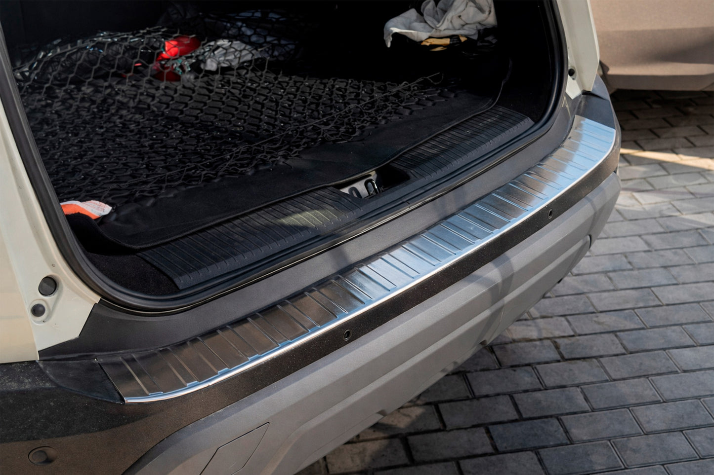 Carmos rear bumper protector (for e-Power, stainless steel, matte) for Nissan X-trail T33/Rogue 2022- - image 1