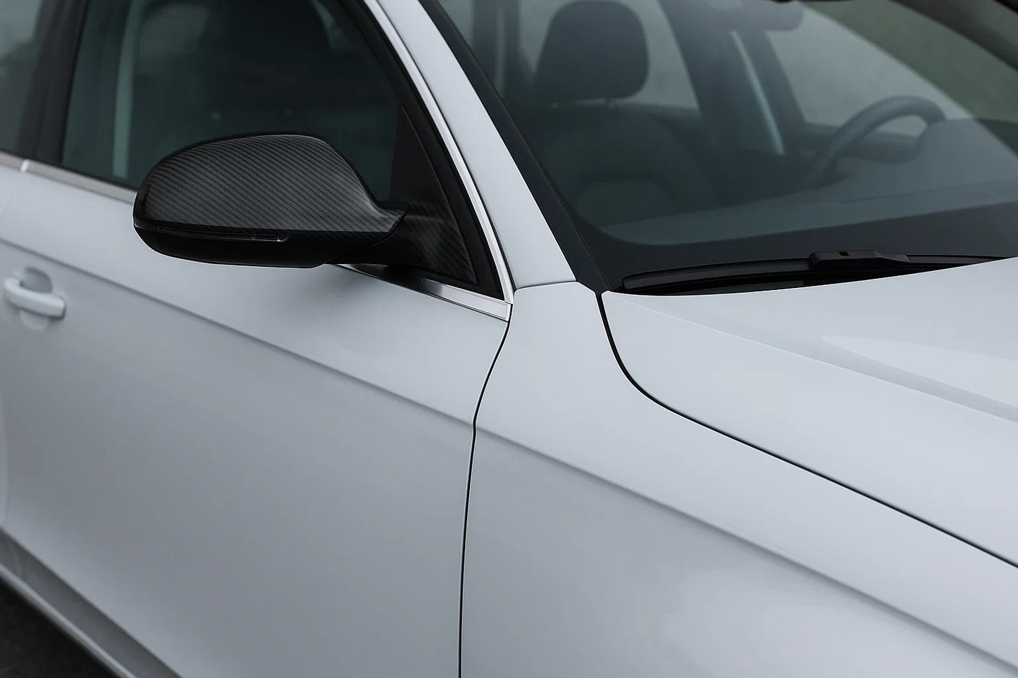 Mirror Covers 2010-2015 (2pcs, Real Carbon) for Audi A4 B8 2007-2015 - image 2