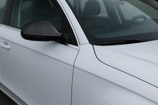 Mirror Covers 2010-2015 (2pcs, Real Carbon) for Audi A4 B8 2007-2015 - image 2