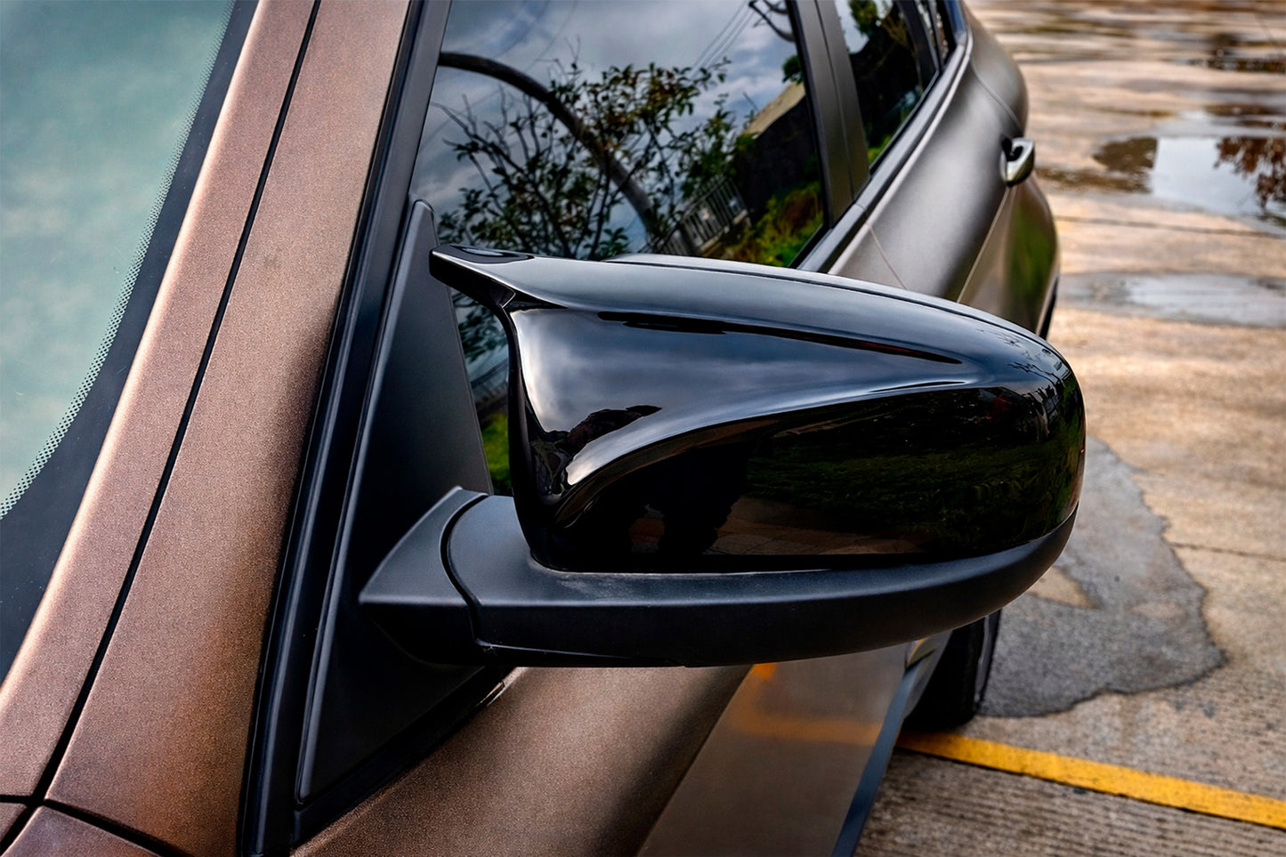 Mirror Covers M-Look (with Clips, 2 pcs) for BMW X6 E71 2008-2014 - image 1