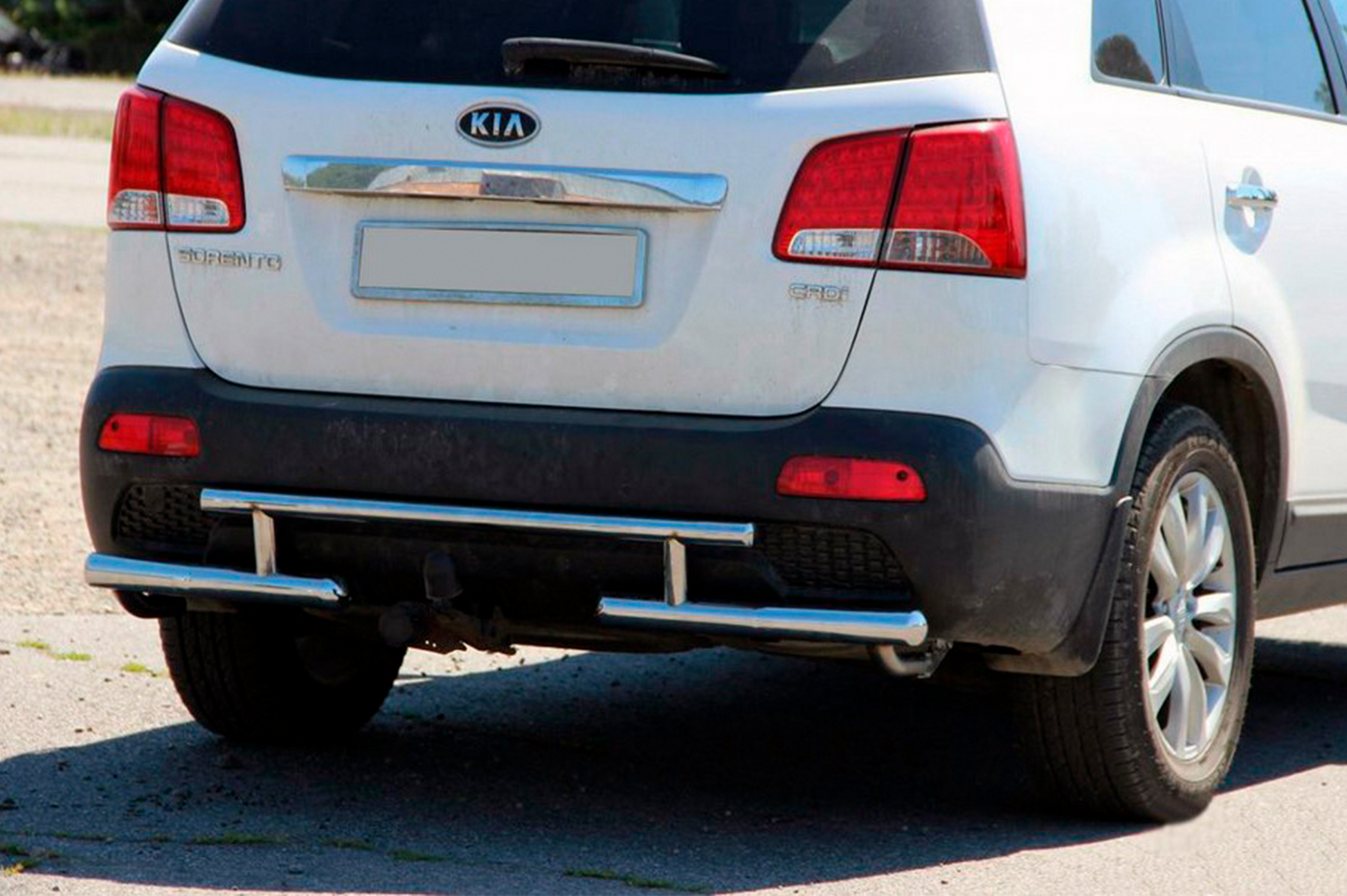 Rear Bar AK002-2 (Stainless Steel) for Kia Sorento II XM 2009-2014 - image 1