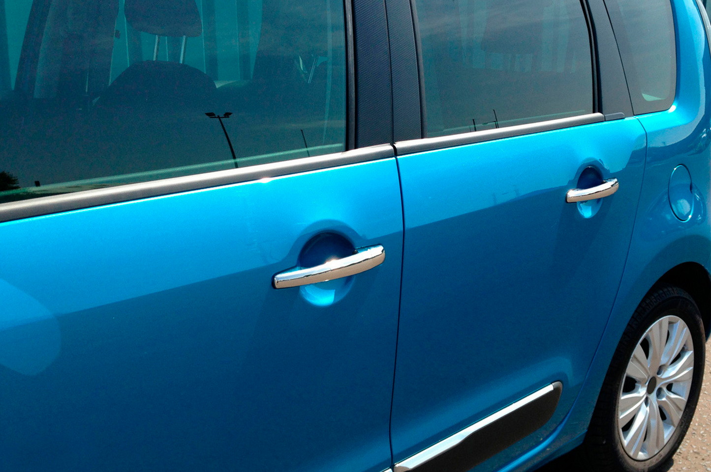 Chrome Door Handle Covers (4 pcs, Stainless Steel) for Citroen C-4 Picasso 2013-2022 - image 7
