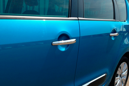 Chrome Door Handle Covers (4 pcs, Stainless Steel) for Citroen C-3 2009-2016 - image 7