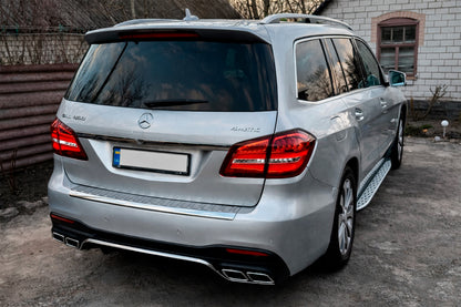 Rear Diffuser GLS63 AMG (with Chrome Tips) for Mercedes GL/GLS сlass X166 2012-2019 - image 1