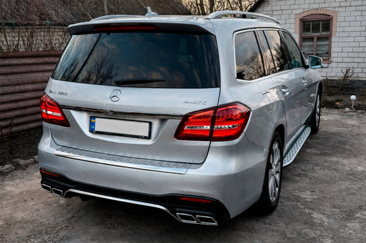 Rear Diffuser GLS63 AMG (with Chrome Tips) for Mercedes GL/GLS сlass X166 2012-2019 - image 1