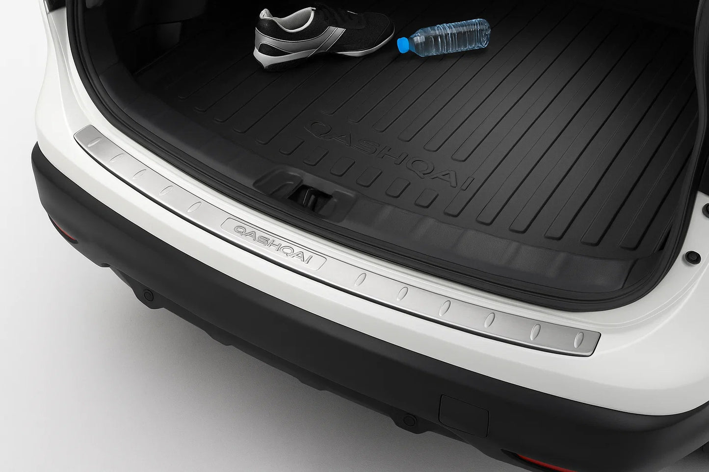 Rear bumper protector Libao (2014-2017, stainless steel) for Nissan Qashqai 2014-2021 - image 1